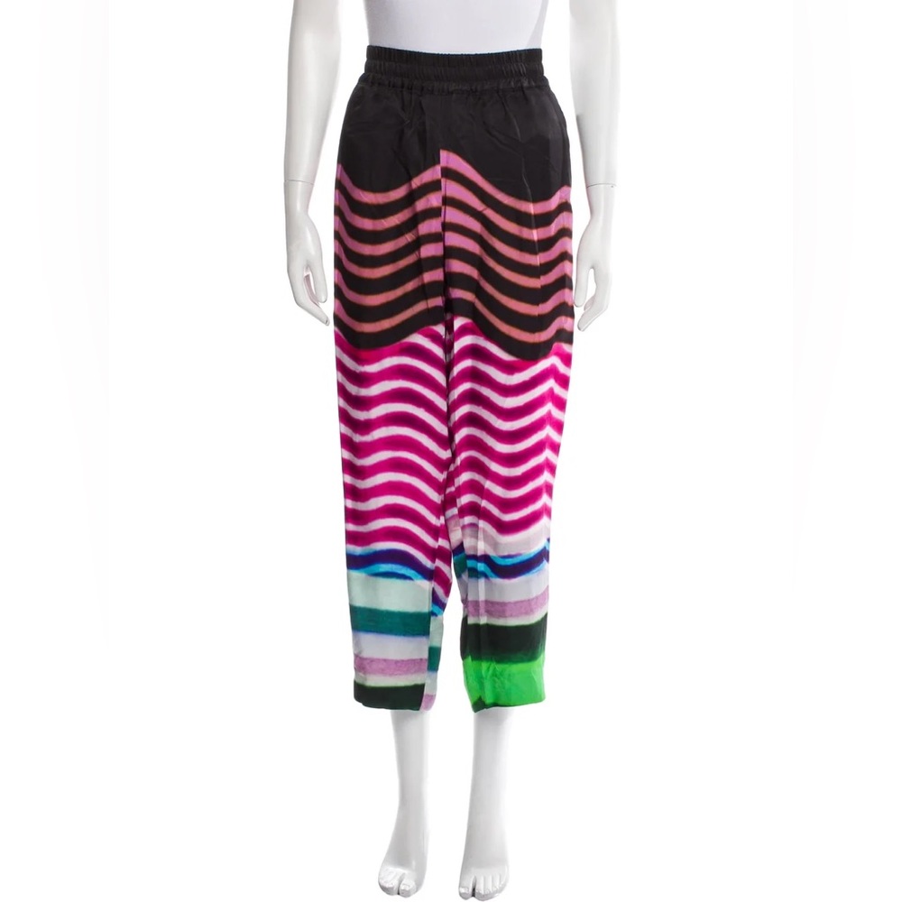 Dries Van Noten Silk Striped Pants